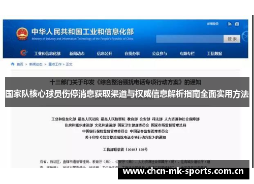 国家队核心球员伤停消息获取渠道与权威信息解析指南全面实用方法 国家队核心球员伤停消息获取渠道与权威信息解析指南全面实用方法